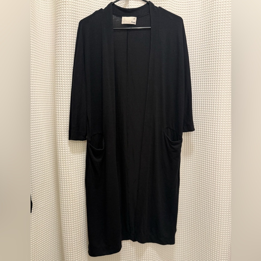 Wilfred Black Long Sleeve Cardigan with Pockets - XS